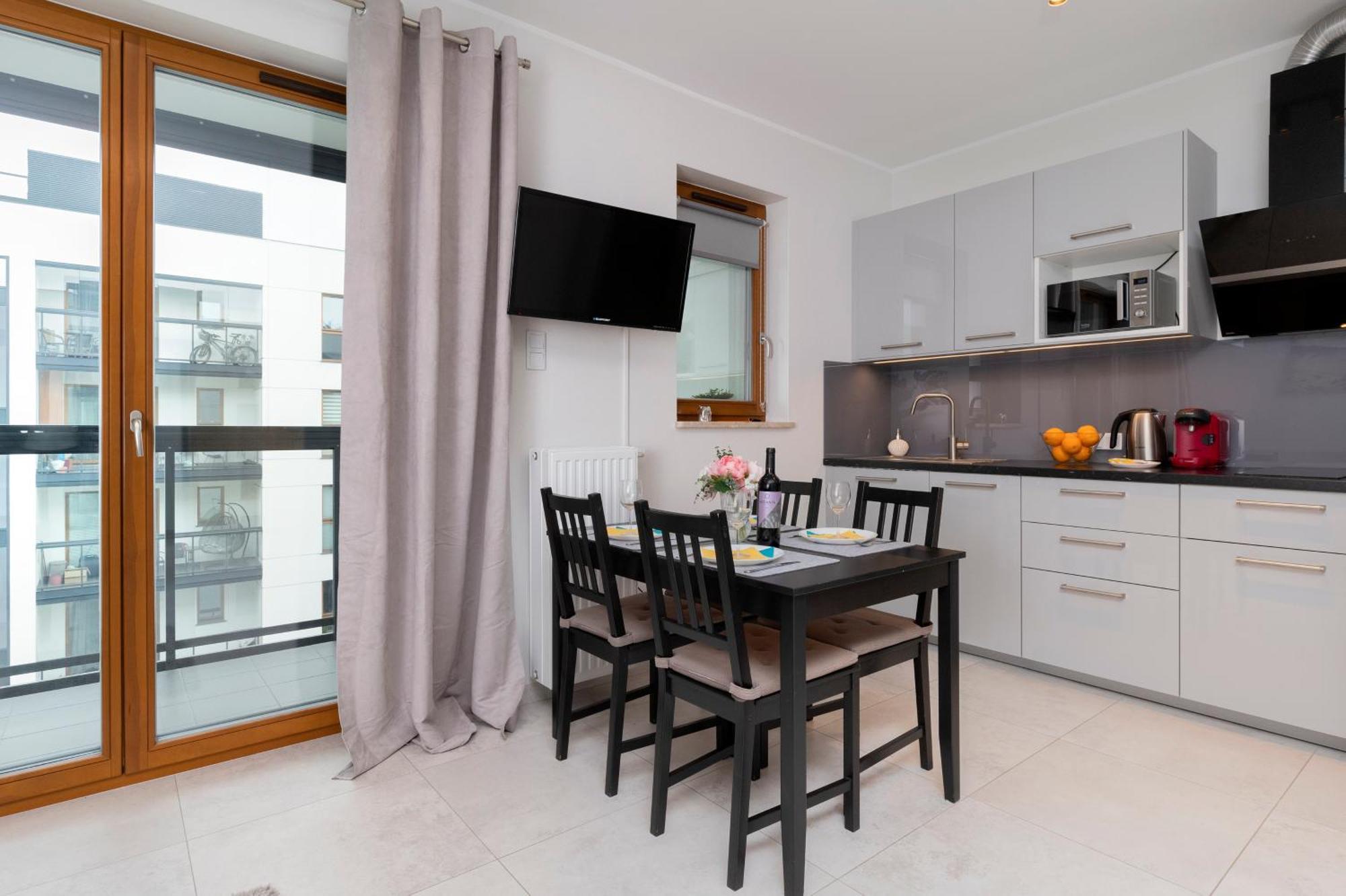 Apartament Z Widokiem Na Morze Obok Parku Millenium W Gdansku By Noclegi Renters Kültér fotó